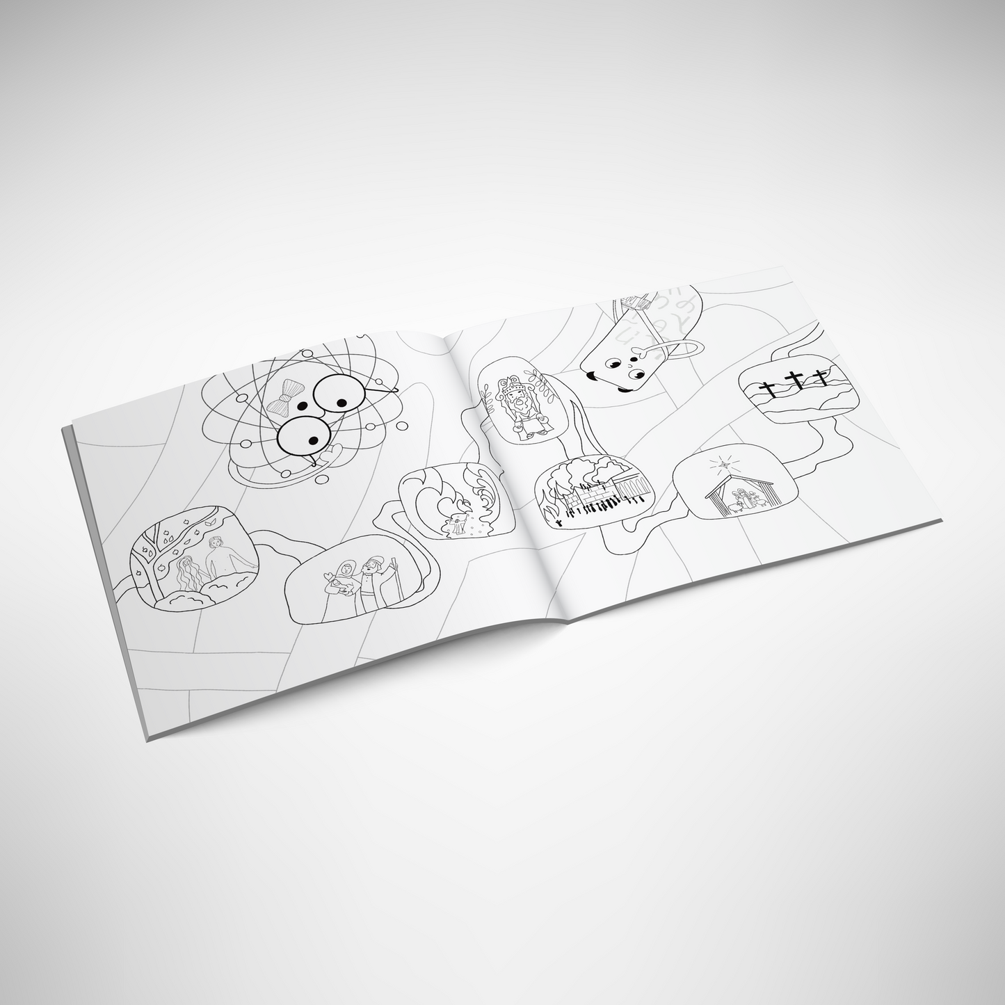 Atom & Iota: The Coloring Book